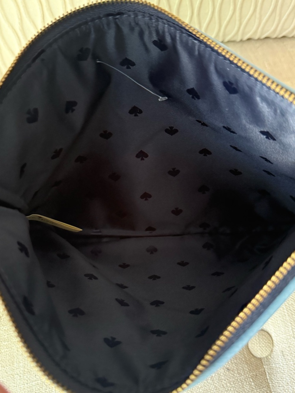Kate Spade Ash Street Boardwalk Stripe Large Tassel Pouch Clutch - Picture 7 of 7